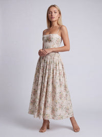 Beige Bloemenprint