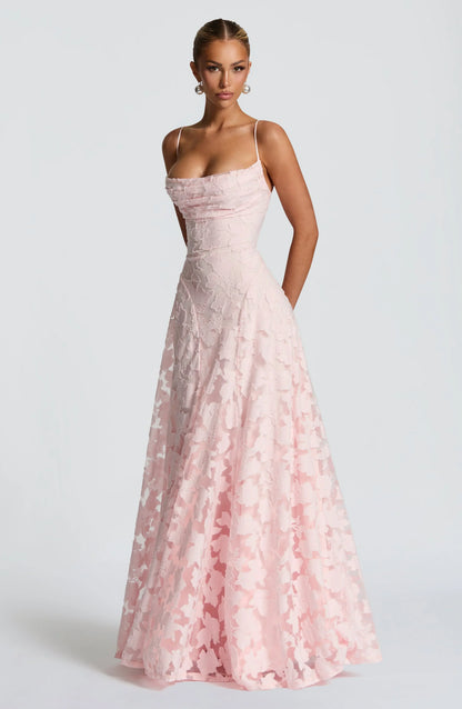 Cristina | Soepelvallende maxi-jurk