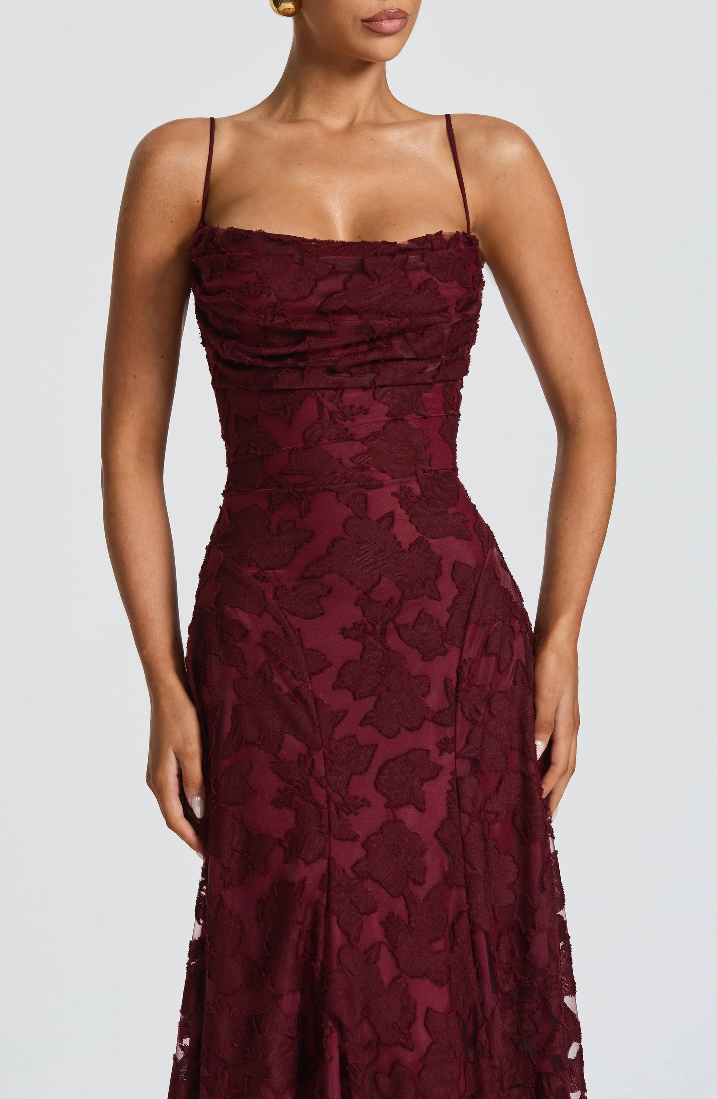 Cristina | Soepelvallende maxi-jurk