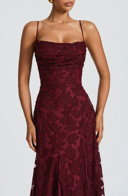 Cristina | Soepelvallende maxi-jurk
