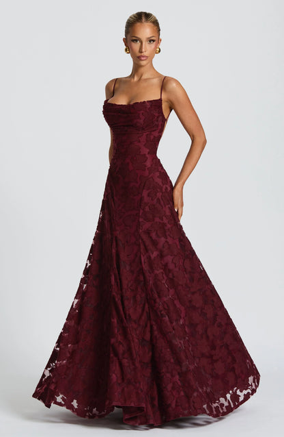 Cristina | Soepelvallende maxi-jurk