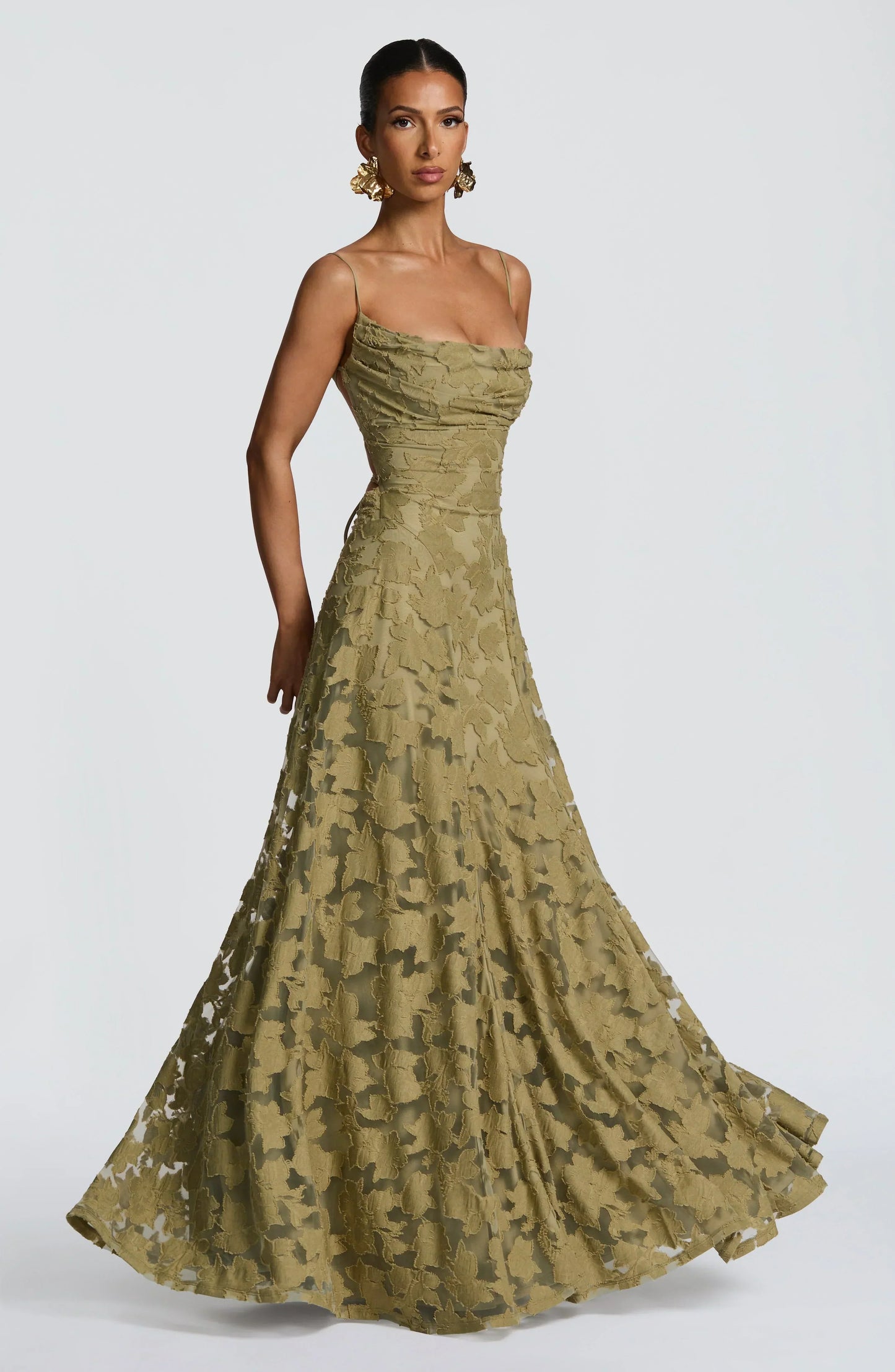 Cristina | Soepelvallende maxi-jurk