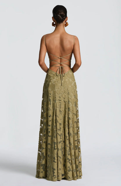 Cristina | Soepelvallende maxi-jurk