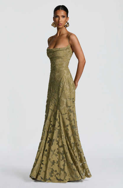Cristina | Soepelvallende maxi-jurk