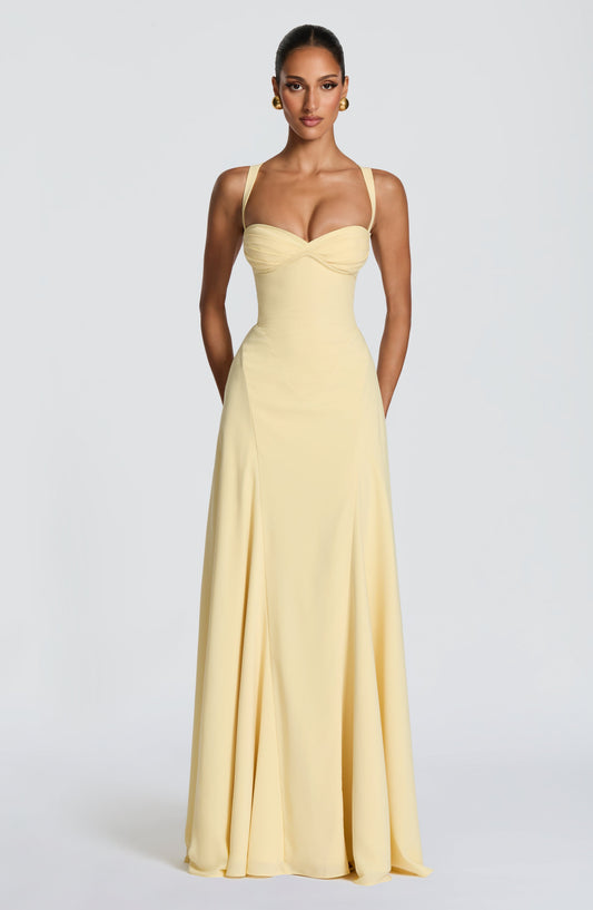 Irie | Lemon Maxi Dress - Butter Yellow